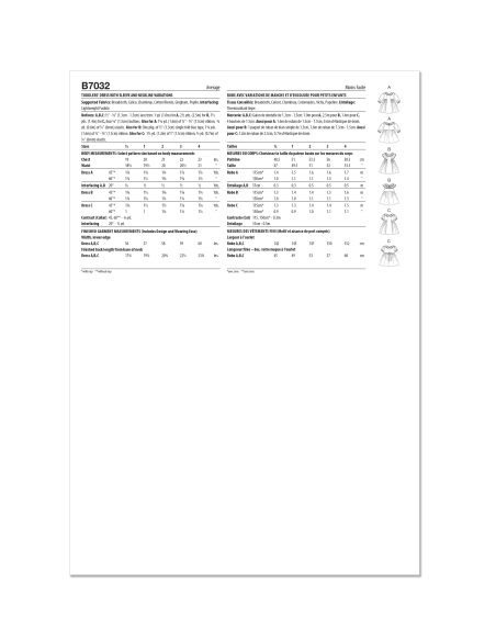 Patron Butterick 7032 A (6-3) - Robes pour enfants à volant ou col pétale