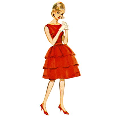 Patron Butterick 7035 D5 (32-40) - Ensemble robe fourreau vintage et veste assortie 2