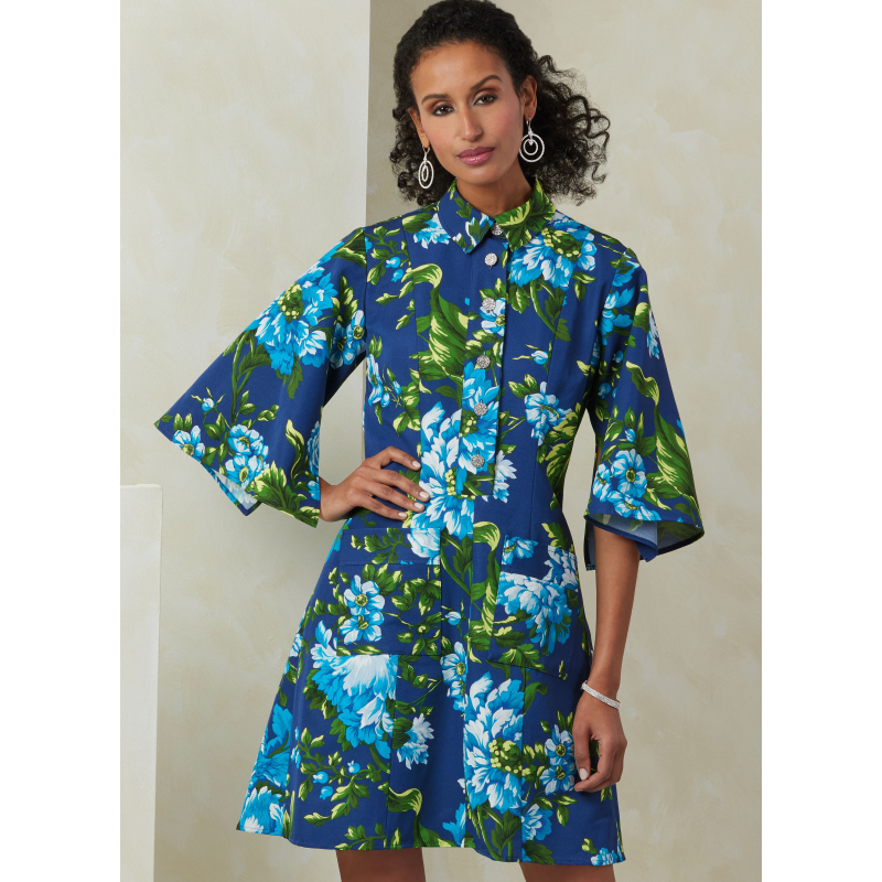 Patron Vogue 2083 B5 (36-44) - Combinaison, robe et ceinture-écharpe vintage années 1980