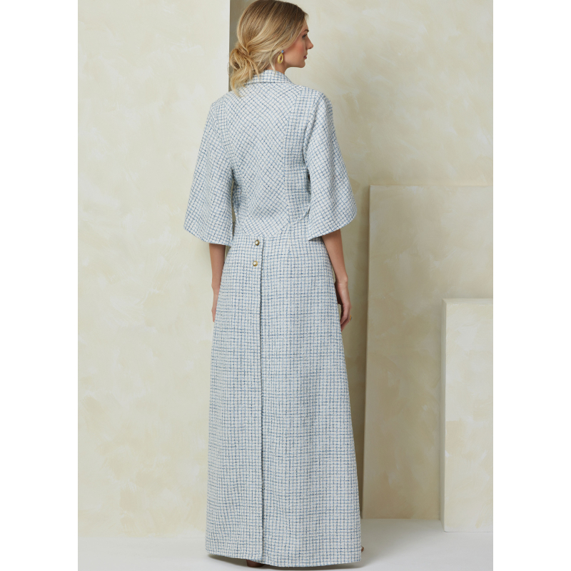 Patron Vogue 2083 B5 (36-44) - Combinaison, robe et ceinture-écharpe vintage années 1980