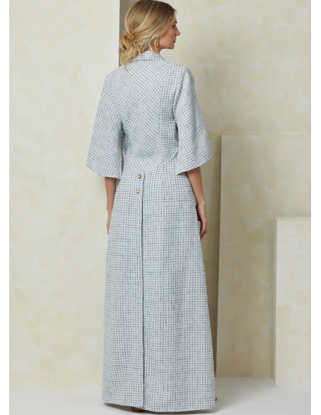 Patron Vogue 2083 B5 (36-44) - Combinaison, robe et ceinture-écharpe vintage années 1980