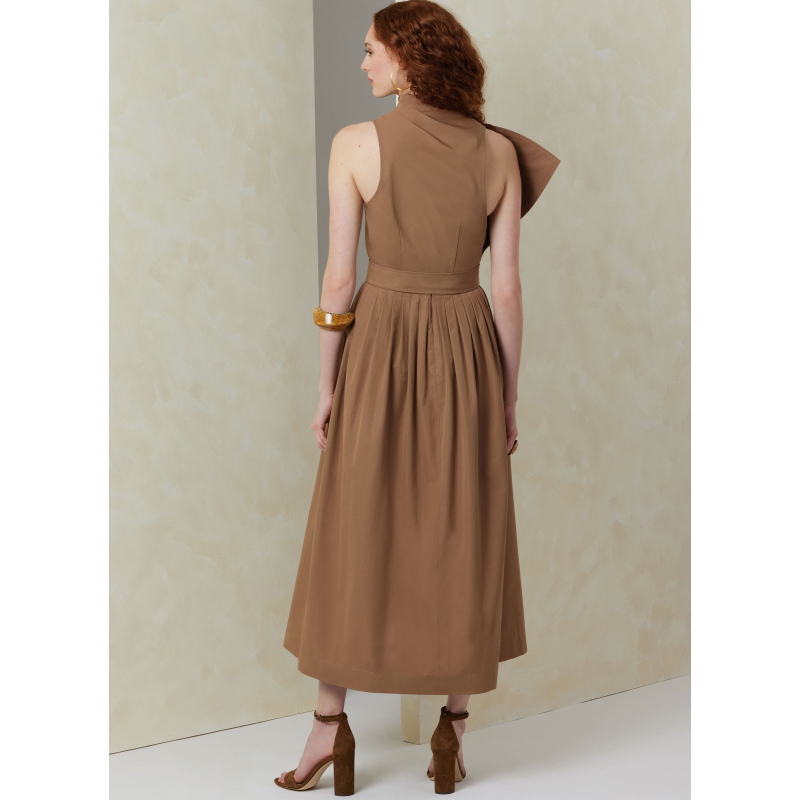 Patron Vogue 2084/H5 (34-42) - Robe sans bretelles et dessus de corsage asymétrique