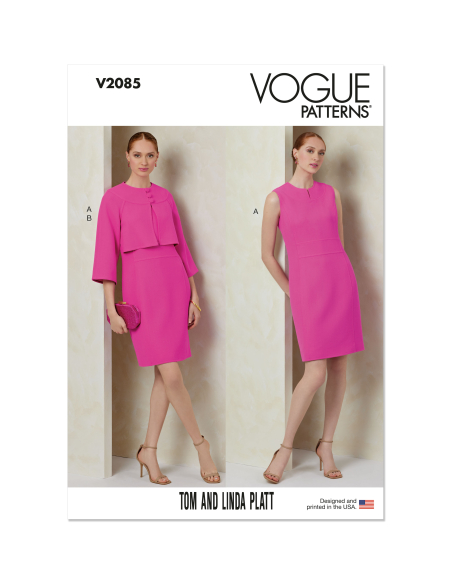 Patron Vogue 2085/D5 (32-40) - Robe ajustée et veste boléro