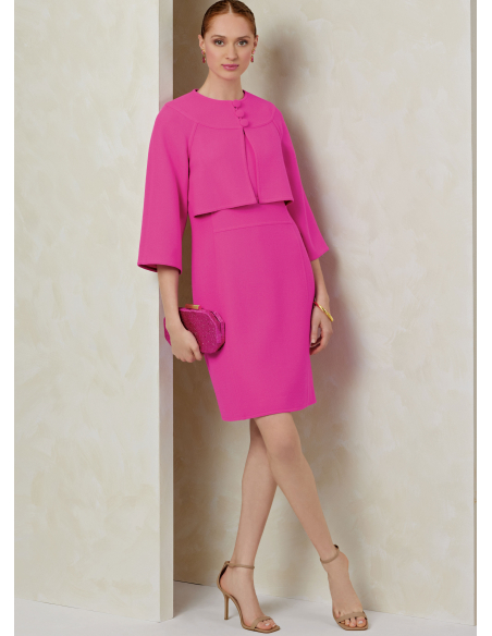 Patron Vogue 2085/P5 (40-48) - Robe ajustée et veste boléro