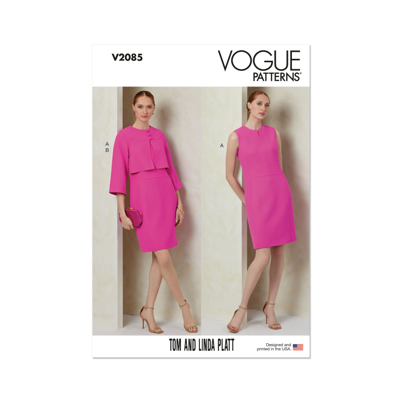 Patron Vogue 2085/P5 (40-48) - Robe ajustée et veste boléro