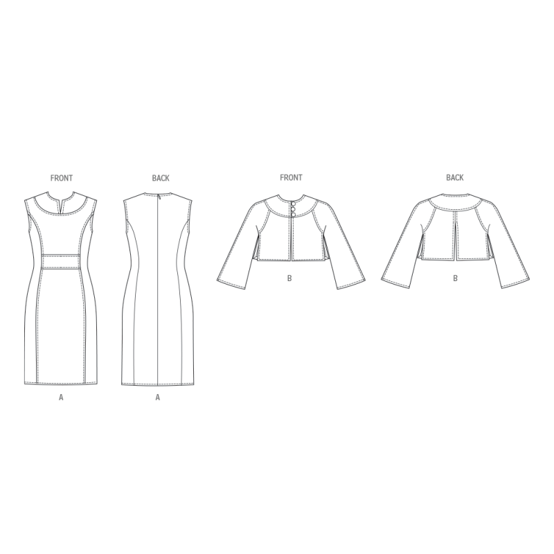 Patron Vogue 2085/P5 (40-48) - Robe ajustée et veste boléro