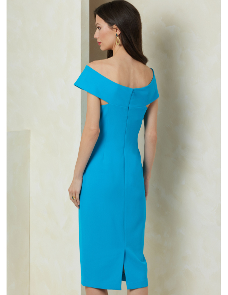 Patron Vogue 2086/Y5 (46-54) - Robe fourreau moulante à manches hors épaule