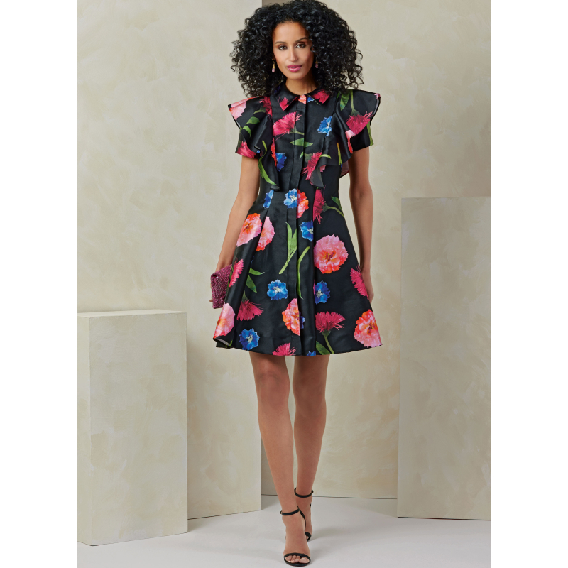 Patron Vogue 2087/U5 (44-52) - Robes à manches volantées pour occasions spéciales