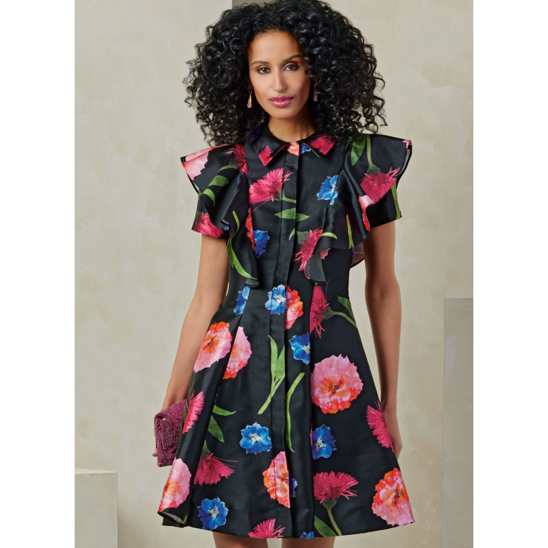 Patron Vogue 2087/U5 (44-52) - Robes à manches volantées pour occasions spéciales