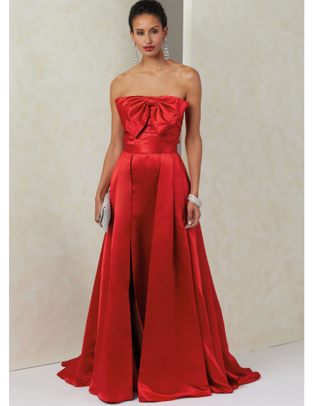 Patron Vogue 2088/B5 (36-44) - Robe bustier fendue et jupe plissée avec ceinture