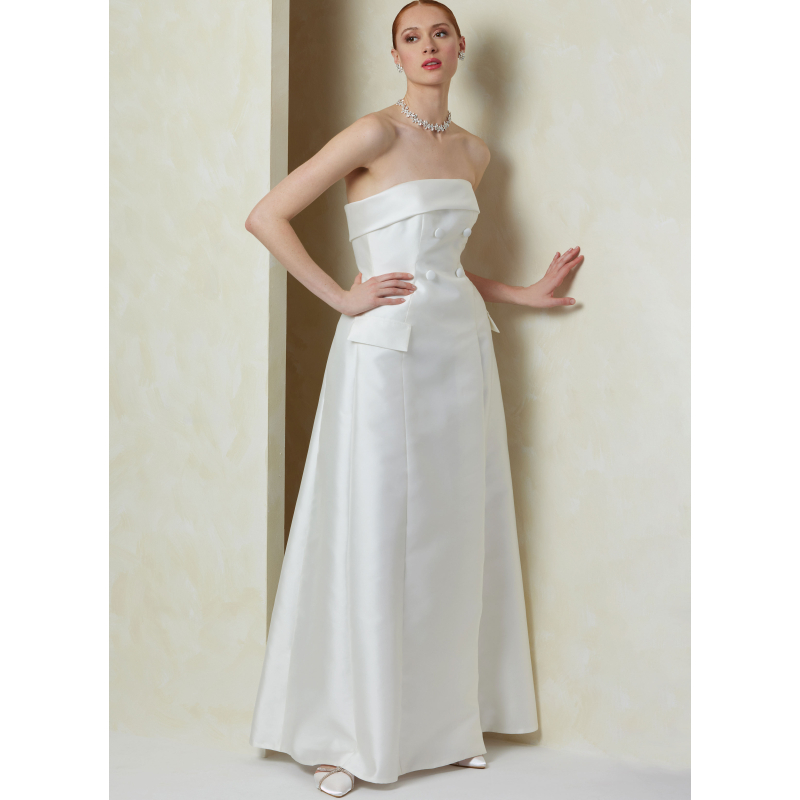 Patron Vogue 2089/D5 (32-40) - Robe bustier moulante à effet sculptant