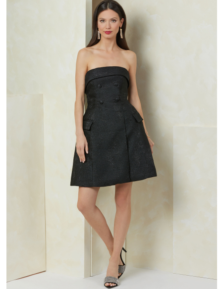 Patron Vogue 2089/R5 (42-50) - Robe bustier moulante à effet sculptant