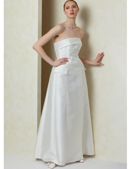 Patron Vogue 2089/R5 (42-50) - Robe bustier moulante à effet sculptant
