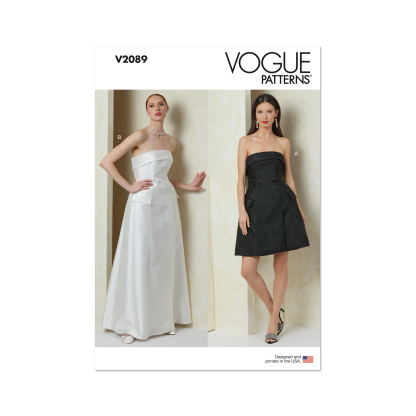 Patron Vogue 2089/R5 (42-50) - Robe bustier moulante à effet sculptant