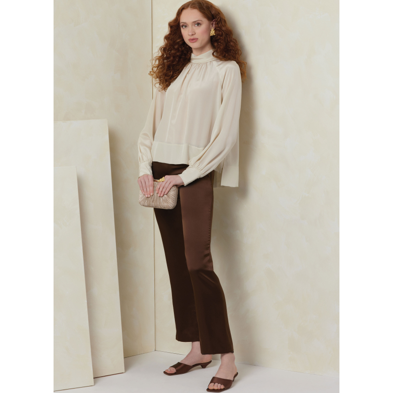 Patron Vogue 2090/B5 (36-42) - Haut col roulé à plis et manches raglan