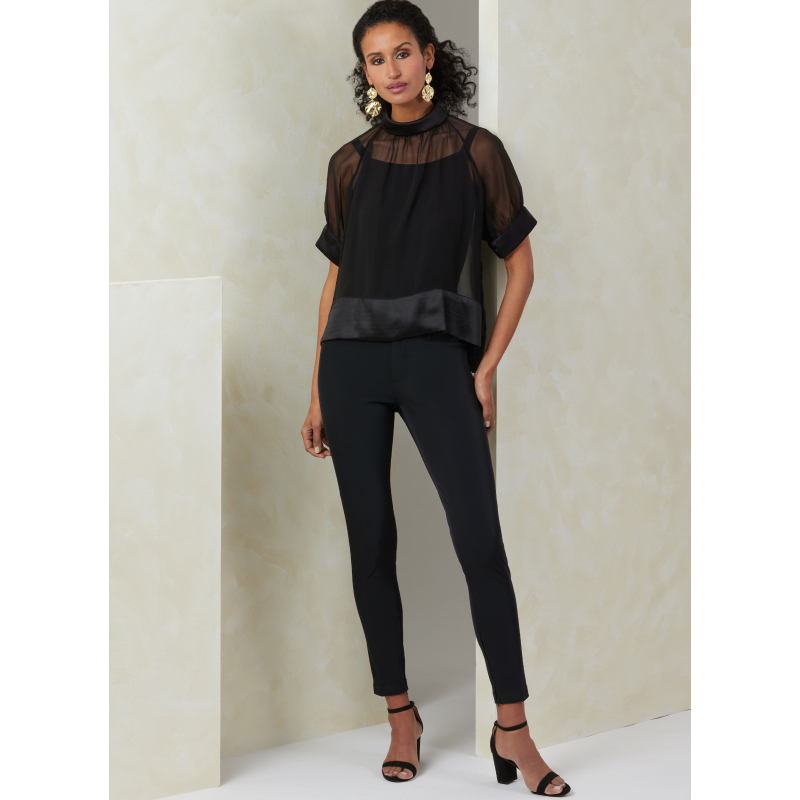 Patron Vogue 2090/B5 (36-42) - Haut col roulé à plis et manches raglan