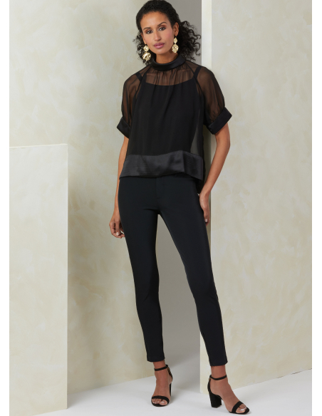 Patron Vogue 2090/B5 (36-42) - Haut col roulé à plis et manches raglan