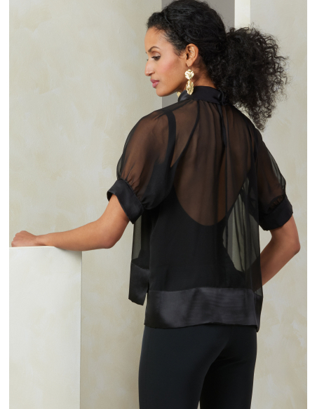 Patron Vogue 2090/Y5 (46-54) - Haut col roulé à plis et manches raglan