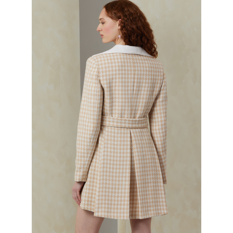 Patron Vogue 2092/H5 (34-42) - Manteaux rétro ceinturés à manches longues