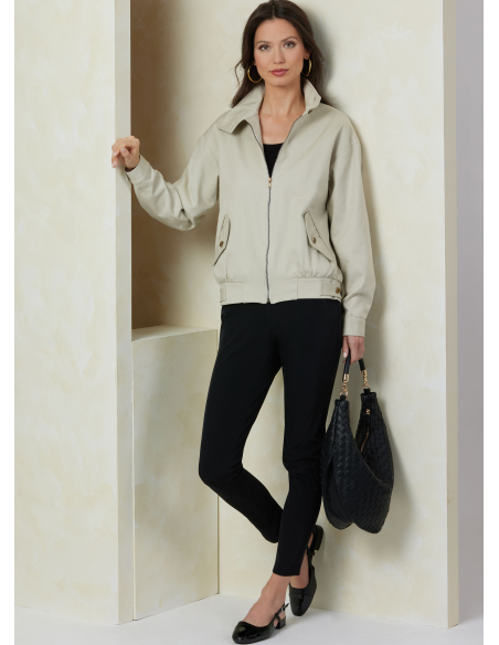 Patron Vogue 2093/B5 (36-44) - Vestes zippées à col droit et poches à rabats