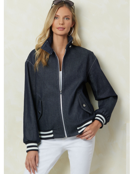 Patron Vogue 2093/B5 (36-44) - Vestes zippées à col droit et poches à rabats