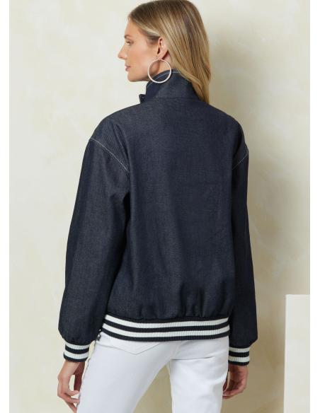 Patron Vogue 2093/B5 (36-44) - Vestes zippées à col droit et poches à rabats