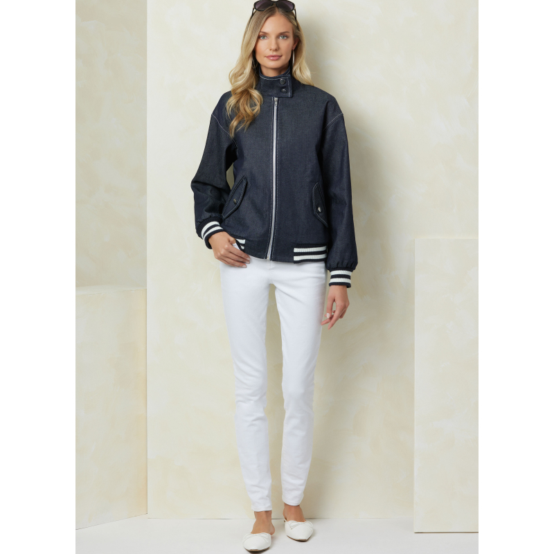 Patron Vogue 2093/Y5 (46-54) - Vestes zippées à col droit et poches à rabats