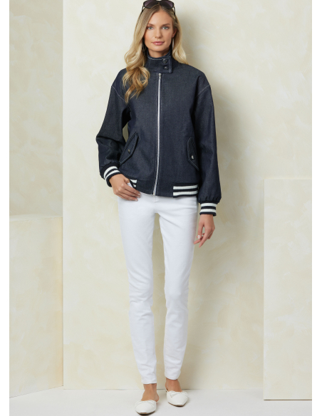 Patron Vogue 2093/Y5 (46-54) - Vestes zippées à col droit et poches à rabats