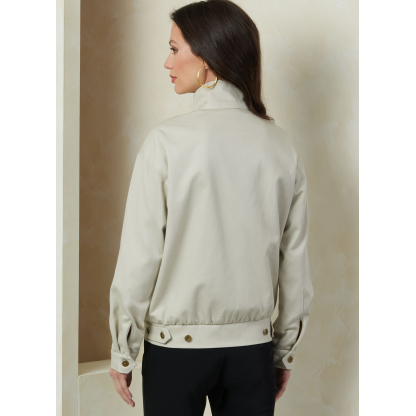 Patron Vogue 2093/Y5 (46-54) - Vestes zippées à col droit et poches à rabats 2