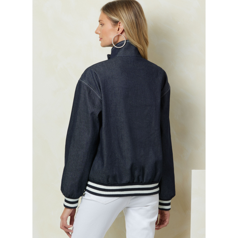 Patron Vogue 2093/Y5 (46-54) - Vestes zippées à col droit et poches à rabats