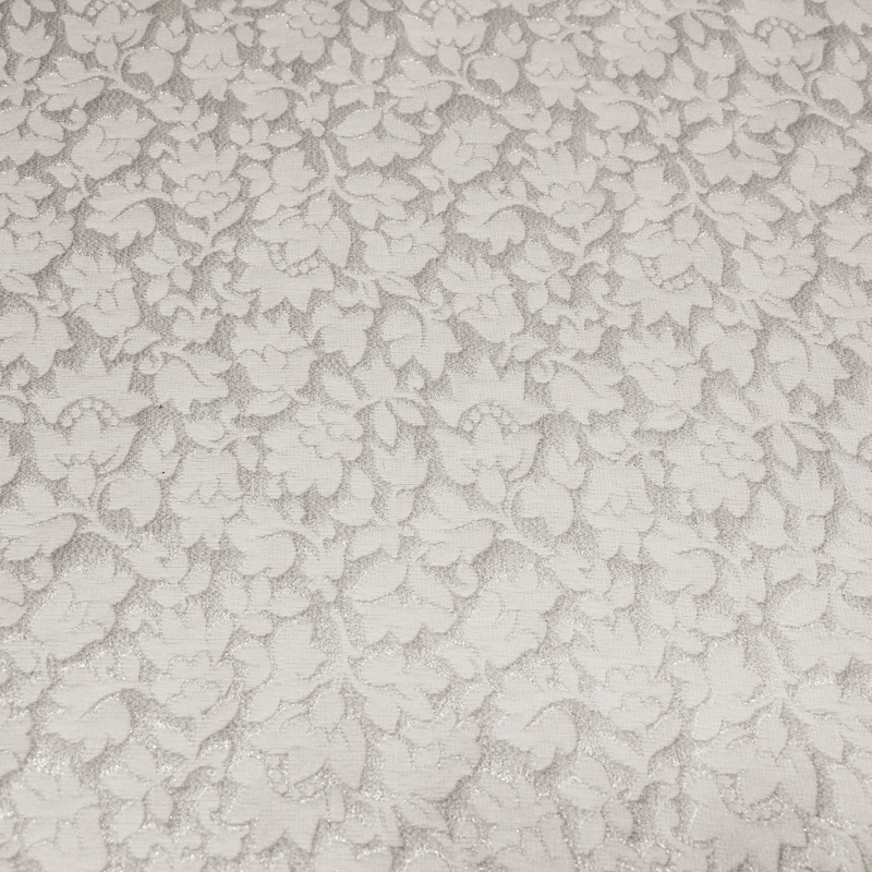 Broché - Blanc motif floral