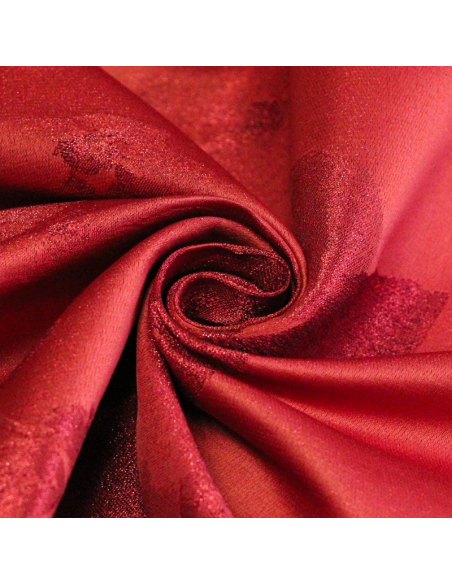 Broché - Rouge motif floral