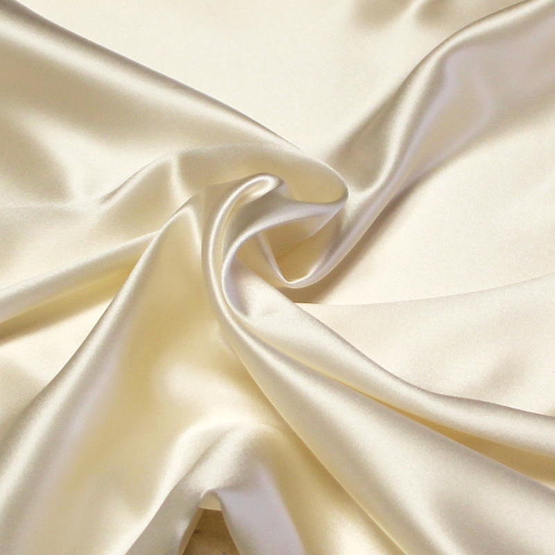 Satin 100% soie (25 mommes) - Écru