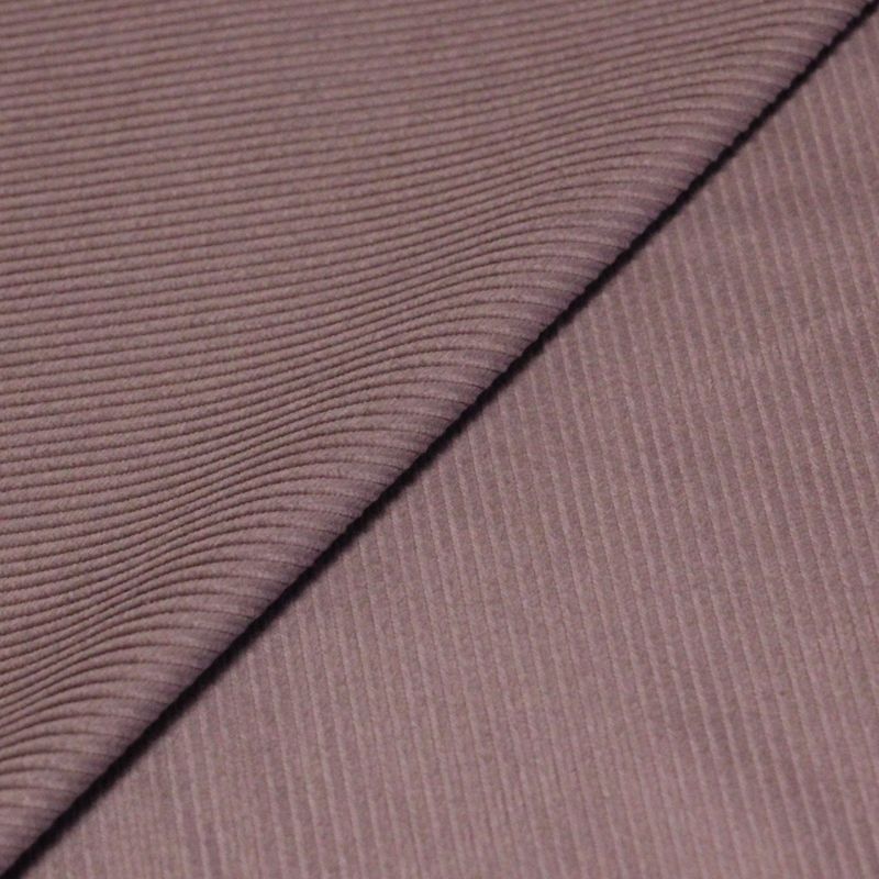 Velours côtelé 300 raies coton & élasthanne - Mauve rosé