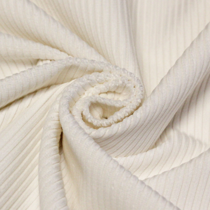 Velours côtelé Jumbo 100% coton GOTS - Blanc cassé 2