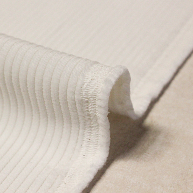 Velours côtelé Jumbo 100% coton GOTS - Blanc cassé