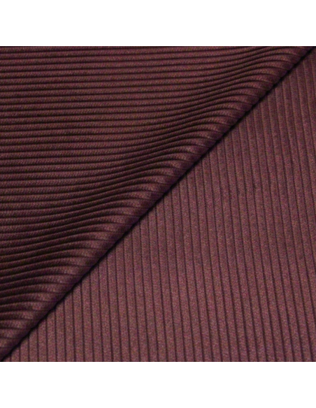 Velours côtelé Jumbo coton & modal - Bordeaux