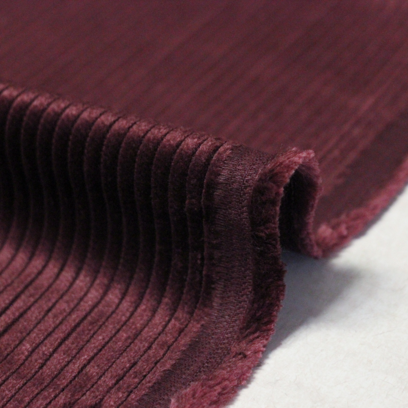 Velours côtelé Jumbo coton & modal - Bordeaux