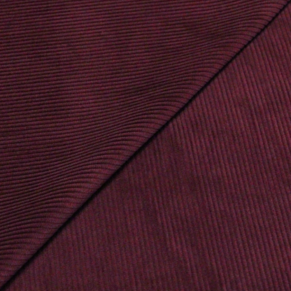 Velours côtelé 300 raies 100% coton - Lie de vin
