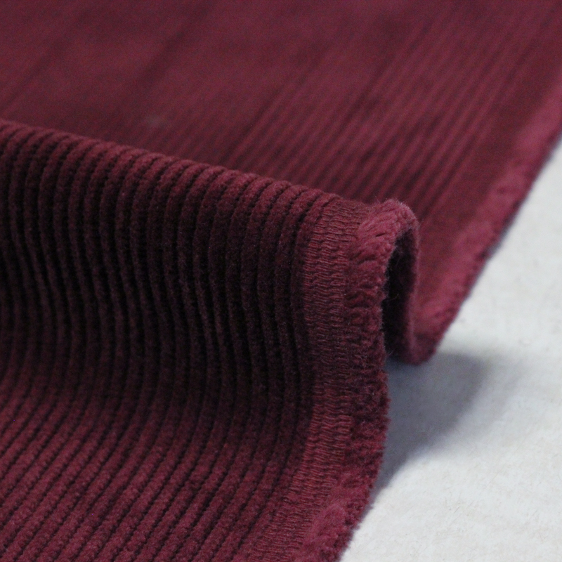 Velours côtelé 300 raies 100% coton - Lie de vin