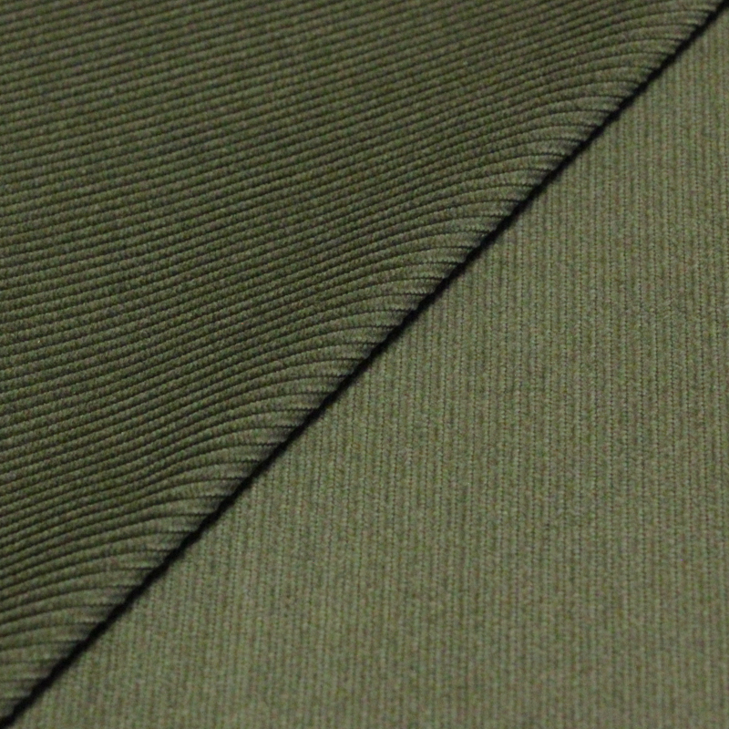 Velours côtelé Jumbo coton & modal - Vert