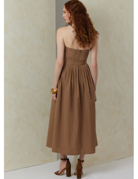 Patron Vogue 2084/U5 (44-52) - Robe sans bretelles et dessus de corsage asymétrique