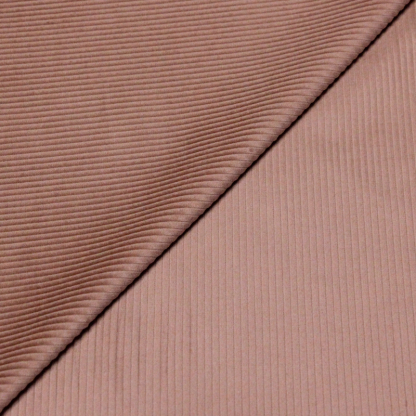 Velours côtelé 300 raies coton & élasthanne - Rose