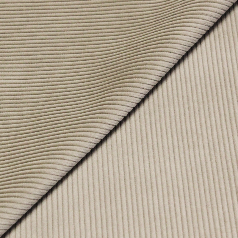 Velours côtelé 300 raies 100% coton - Beige