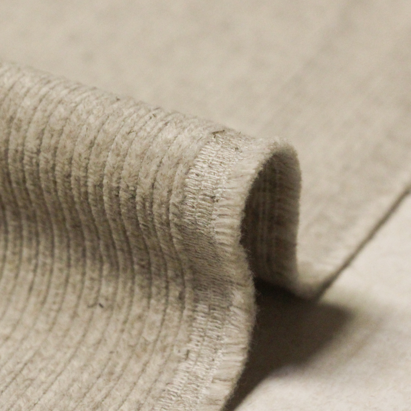 Velours côtelé 300 raies lin & coton - Ficelle