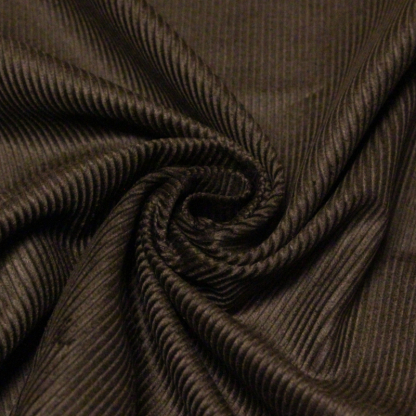 Velours côtelé 300 raies lin & coton - Marron 2