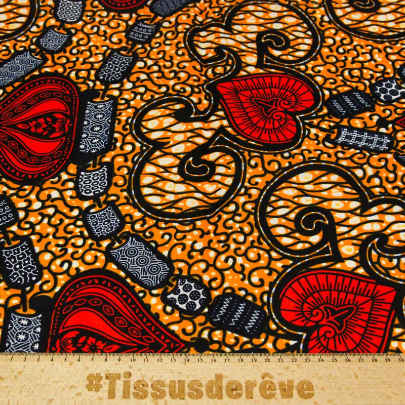 Tissu WAX 100% coton - Eclats royaux...