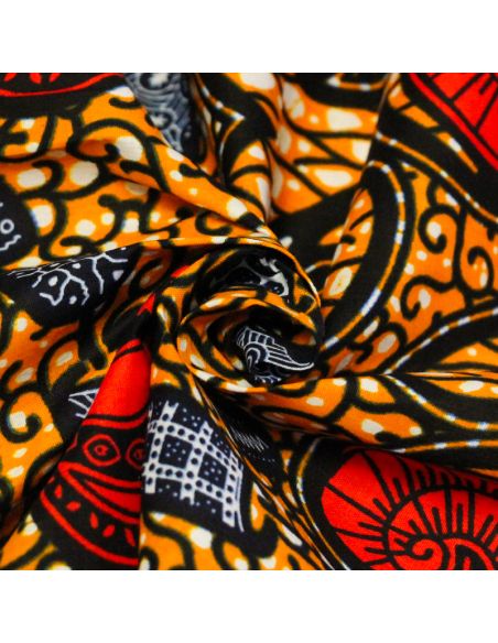 Tissu WAX 100% coton - Eclats royaux (Coupon de 2,70 mètres)