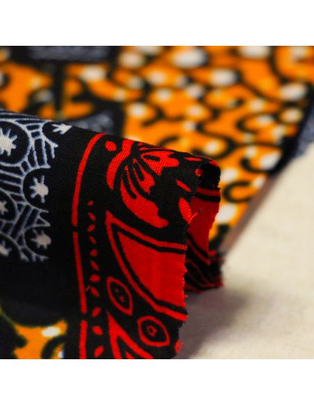 Tissu WAX 100% coton - Eclats royaux (Coupon de 2,70 mètres)