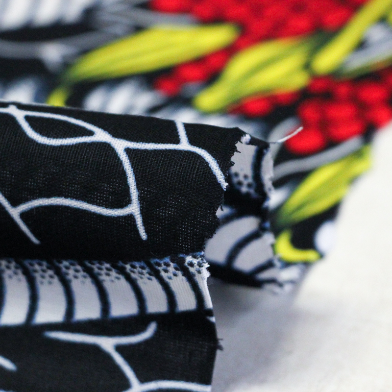 Tissu WAX 100% coton - Jardin...